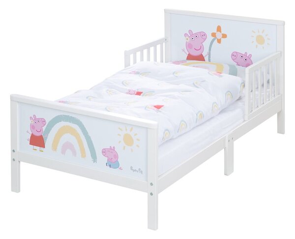 Fehér gyerekágy 70x140 cm Peppa Pig – Roba