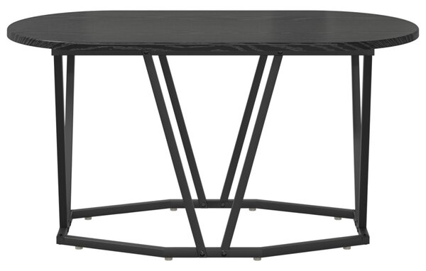 Dohányzóasztal Fekete tölgy 80 x 40 x 40.5 cm Mérnöki fa és fém