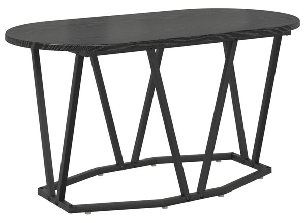 Dohányzóasztal Fekete tölgy 80 x 40 x 40.5 cm Mérnöki fa és fém
