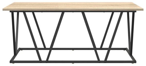 Dohányzóasztal Sonoma tölgy 100 x 50 x 40 cm Mérnöki fa és fém