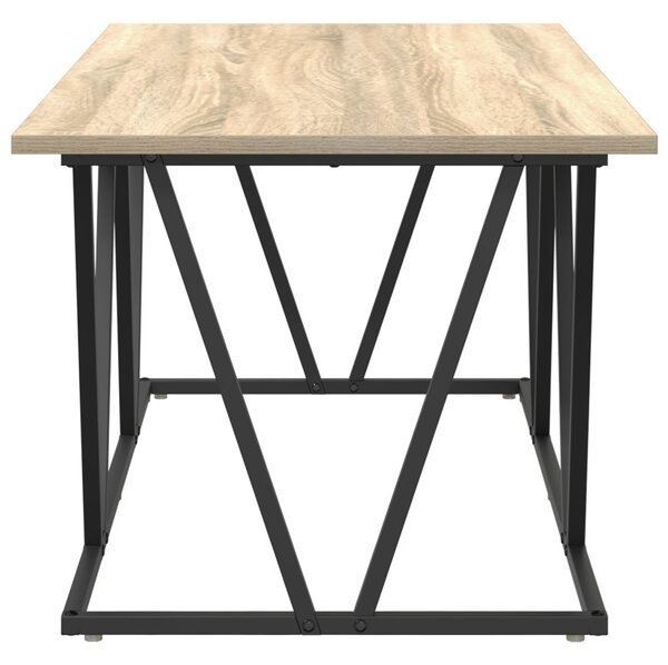Dohányzóasztal Sonoma tölgy 100 x 50 x 40 cm Mérnöki fa és fém