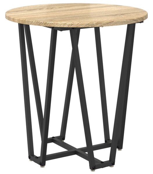 Kisasztal készlet 2 pcs Sonoma Tölgy és Fekete