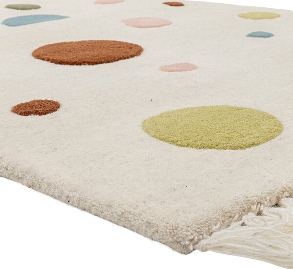 Krémszínű gyapjú gyerek szőnyeg 90x140 cm Clennie – Bloomingville Mini
