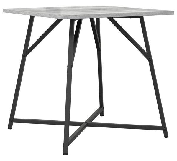 Kisasztal készlet 2 db Szürke Sonoma és Fekete 50 x 50 x 50 cm