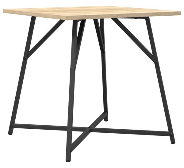 Kisasztal készlet 2 db Sonoma Tölgy és Fekete 50 x 50 x 50 cm
