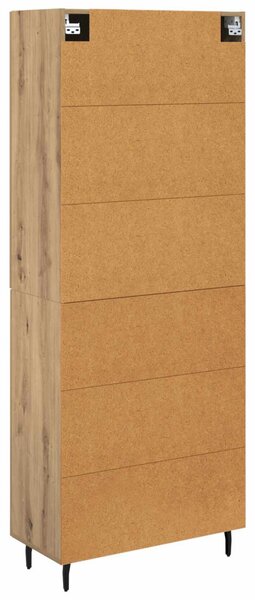 Magasfiú 2 pcs Artisan tölgy 69,5 x 34 x 180 cm Faanyag