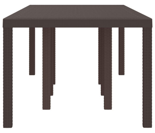 Kerti Asztal Barna 250 x 100 x 73 cm polirattan
