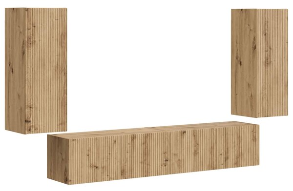 TV falit kabinet szett 4 pcs Artisan tölgy Faanyag