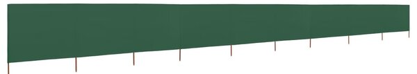 Zöld 9 paneles szövet szélfogó 1200 x 120 cm