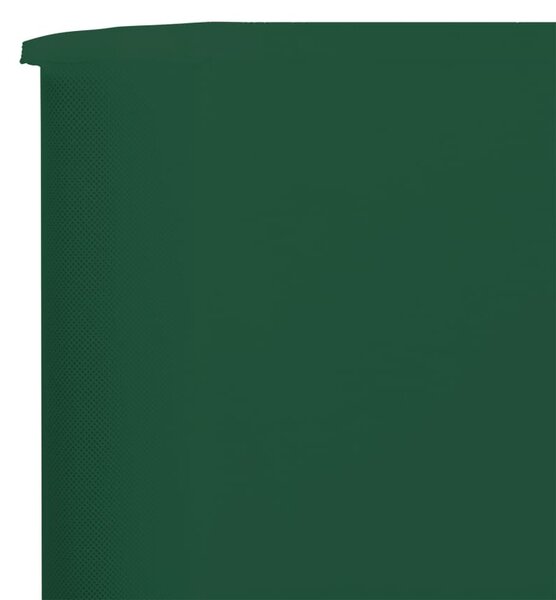 Zöld 9-paneles szövet szélfogó 1200 x 80 cm
