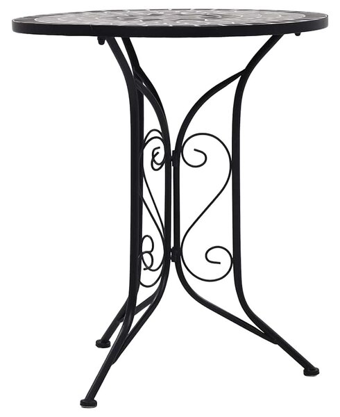 Szürke kerámia mozaikos bisztróasztal 60 cm
