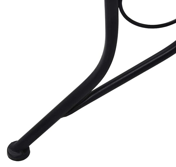 Szürke kerámia mozaikos bisztróasztal 60 cm