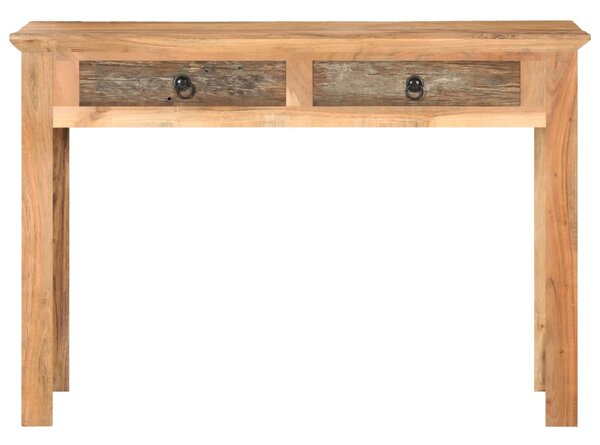 Tömör újrahasznosított fa asztal 110 x 50 x 75 cm