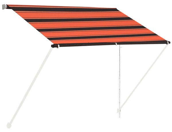 Narancssárga és barna feltekerhető napellenző 100 x 150 cm
