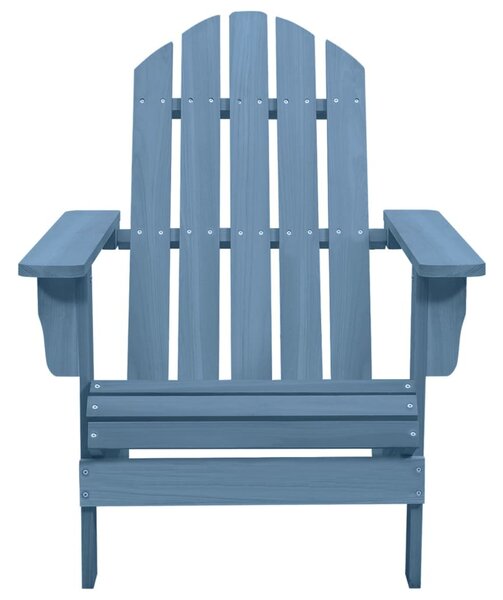 VidaXL kék tömör fenyőfa kerti Adirondack szék