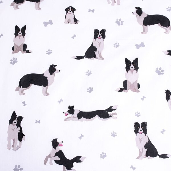 Egyszemélyes pamut gyerek ágyneműhuzat 140x200 cm Border Collie – Jerry Fabrics