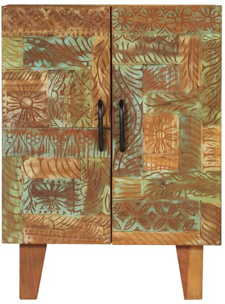 Kézzel faragott tömör újrahasznosított fa komód 55x30x75 cm