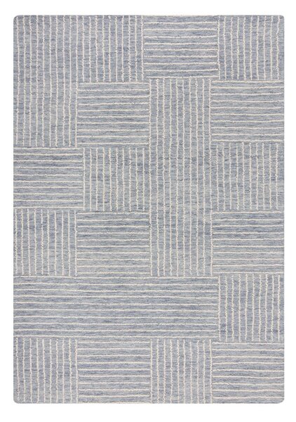 Világoskék kézi szövésű gyapjú szőnyeg 200x290 cm Memphis Wool – Flair Rugs