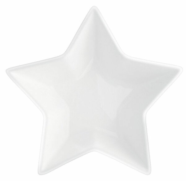 Altom Star porcelán tálka, 19 x 18 x 5,5 cm, fehér