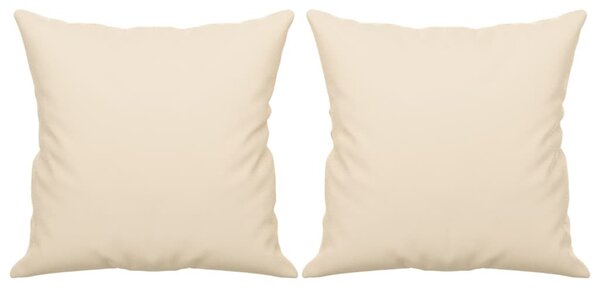 2 személyes bézs mikroszálas szövetkanapé párnákkal 140 cm
