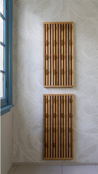Natúr színű tölgyfa fogas panel 46x100x8 cm Parco – Spinder Design