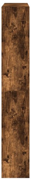 Füstös tölgy színű szerelt fa cipőszekrény 80 x 21 x 125,5 cm