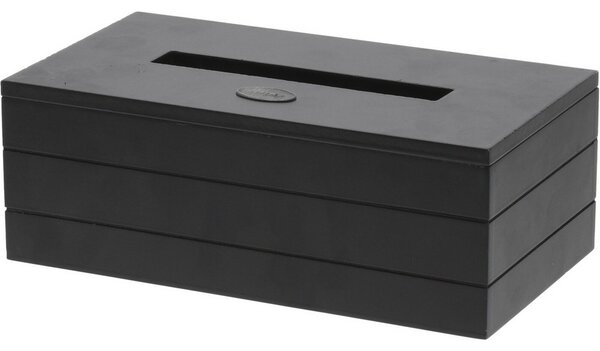 Beatty zsebkendőtartó doboz, fekete, 25 x 13,5 x 9 cm