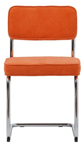 Narancssárga kordbársony étkezőszék Rupert – Unique Furniture
