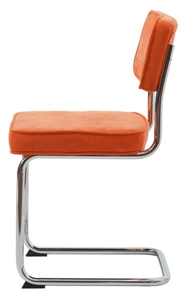 Narancssárga kordbársony étkezőszék Rupert – Unique Furniture