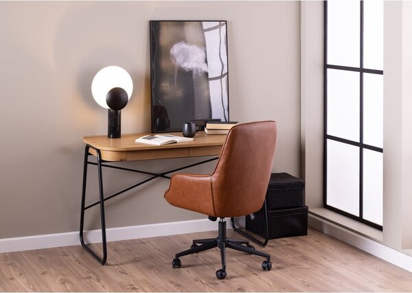 Íróasztal tölgyfa dekoros asztallappal 60x120 cm Blueton – Actona