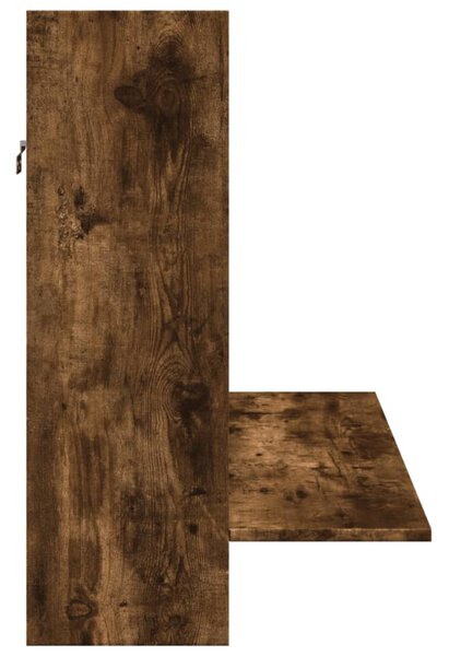 Füstös tölgy színű szerelt fa fali íróasztal 105 x 48 x 75 cm