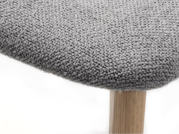 Világosszürke-natúr színű étkezőszék Elim – Unique Furniture