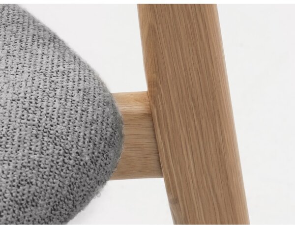 Világosszürke-natúr színű étkezőszék Elim – Unique Furniture