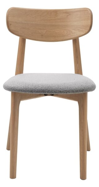 Világosszürke-natúr színű étkezőszék Elim – Unique Furniture