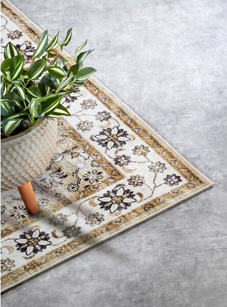 Bézs szőnyeg 80x150 cm Saveh Cream Gold – Elle Decoration