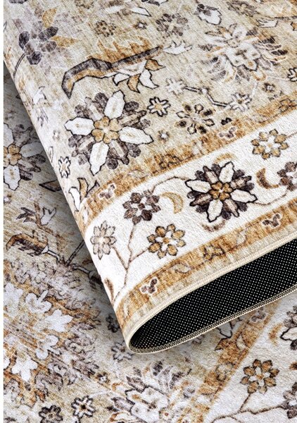 Bézs szőnyeg 80x150 cm Saveh Cream Gold – Elle Decoration