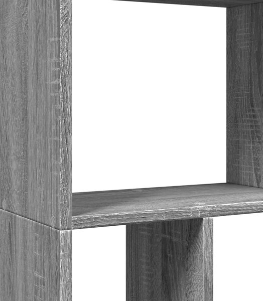 Szürke sonoma színű szerelt fa könyvespolc 60 x 20 x 120,5 cm