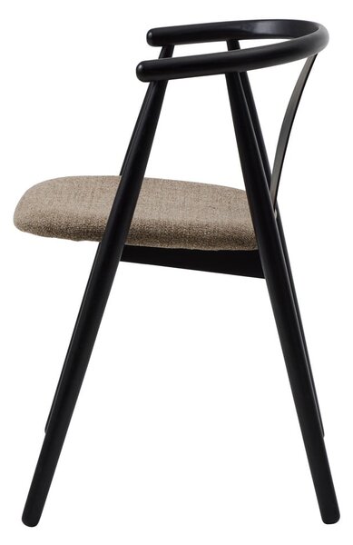 Fekete-bézs étkezőszék Relate – Unique Furniture
