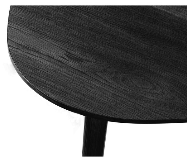 Fekete dohányzóasztal szett 2 db-os 70x100 cm Adda – Unique Furniture