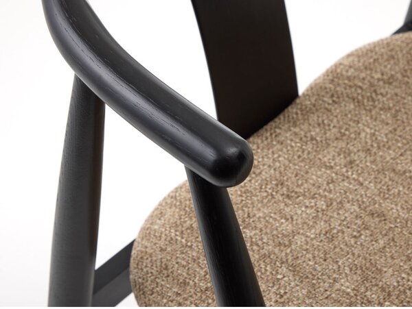 Fekete-bézs étkezőszék Relate – Unique Furniture
