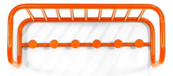 Narancssárga fém fali fogas polccal 72 cm Retro – Spinder Design