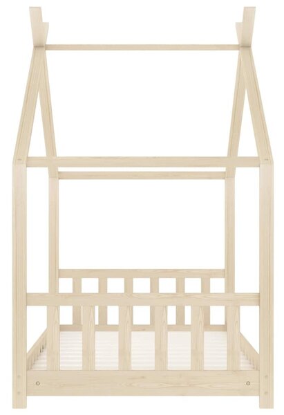 Tömör fenyőfa gyerekágy-keret 70 x 140 cm