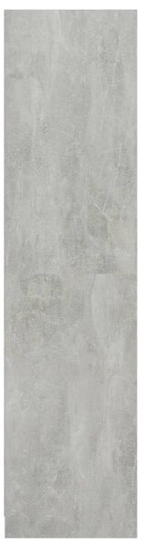 Betonszürke szerelt fa ruhásszekrény 50 x 50 x 200 cm