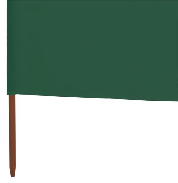 Zöld 9-paneles szövet szélfogó 1200 x 80 cm
