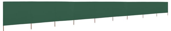 Zöld 9-paneles szövet szélfogó 1200 x 80 cm