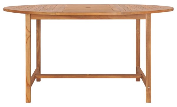 Tömör tíkfa kerti asztal 150 x 76 cm