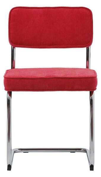 Piros kordbársony étkezőszék Rupert – Unique Furniture
