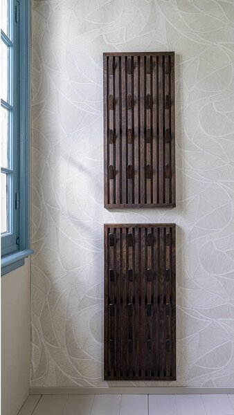 Sötétbarna tölgyfa fogas panel 46x100x8 cm Parco – Spinder Design