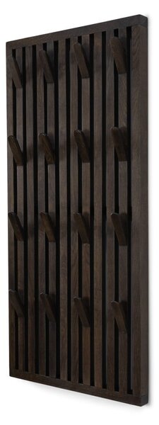 Sötétbarna tölgyfa fogas panel 46x100x8 cm Parco – Spinder Design