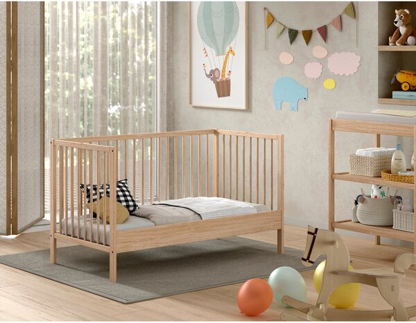 Natúr színű borovi fenyő babaágy 70x140 cm DINO – Vipack